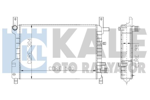 KALE OTO RADYATÖR Radiaator,mootorijahutus 146000